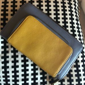 Lilac/mustard wallet